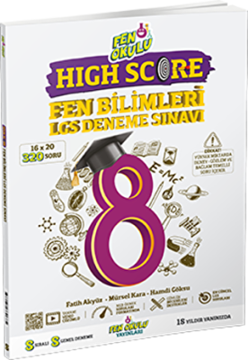 Fen Okulu Yayınları 8. Sınıf High Score Fen Bilimleri LGS Deneme Sınavı - 1