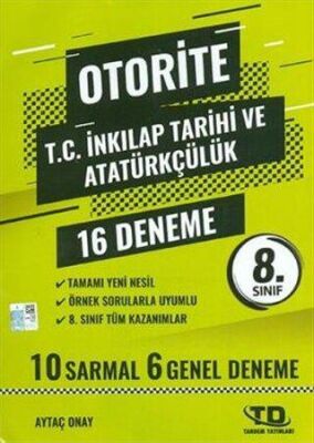 Tandem Yayınları 8. Sınıf İnkılap Tarihi Otorite 12 Deneme - 1