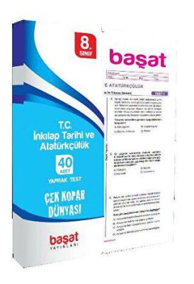 Başat Yayınları 8. Sınıf TC İnkılap Tarihi ve Atatürkçülük 40 Yaprak Test - 1