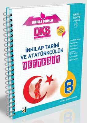 Damla Yayınevi - Bayilik Dks 4B T.C. İnkılap Tarihi Ve Atatürkçülük Defterim - 8. Sınıf - 1