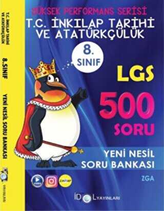 İdol Yayınları 8. Sınıf LGS T.C. İnkılap Tarihi ve Atatürkçülük Soru Bankası - 1