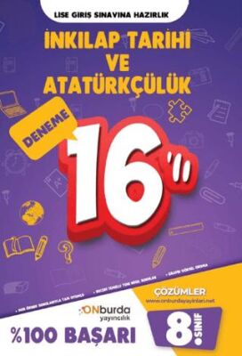 ONburda Yayınları 8. Sınıf İnkılap Yeni Nesil Branş Denemeleri - 1