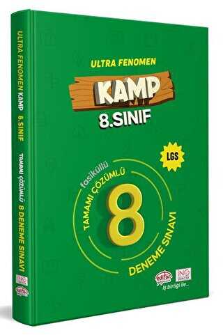 8. Sınıf Kamp Fenomen LGS Tamamı Çözümlü 8 Deneme Sınavı