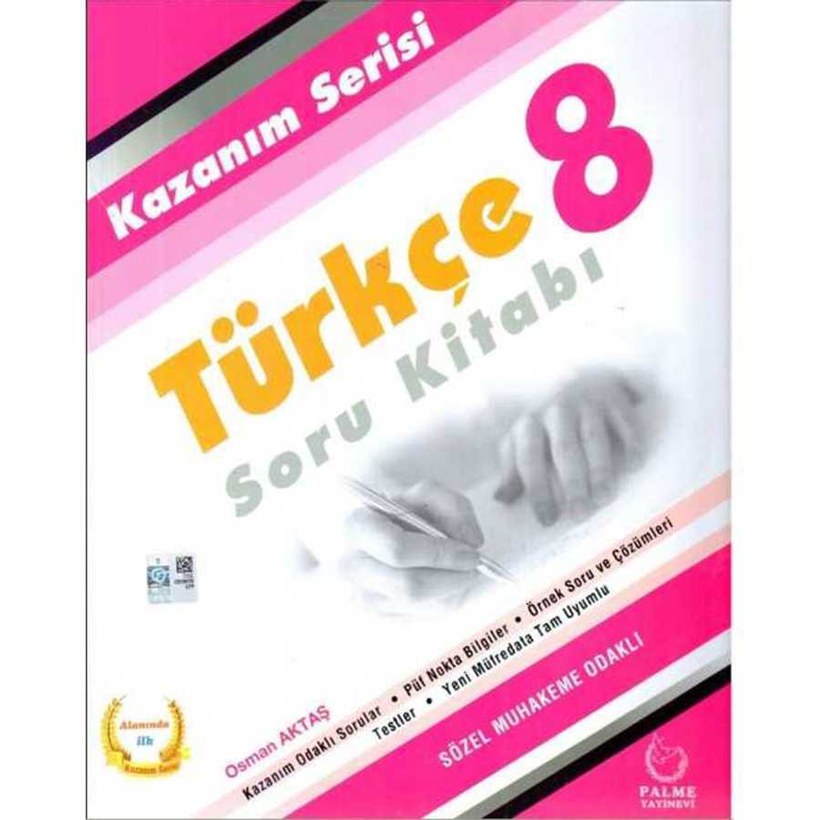 8.Sınıf Kazanım Serisi Türkçe Soru Bankası Palme Yayınevi