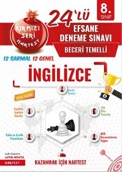 8. Sınıf Kırmızı Nar Efsane İngilizce 24 Deneme Sınavı - Nartest Yayınevi