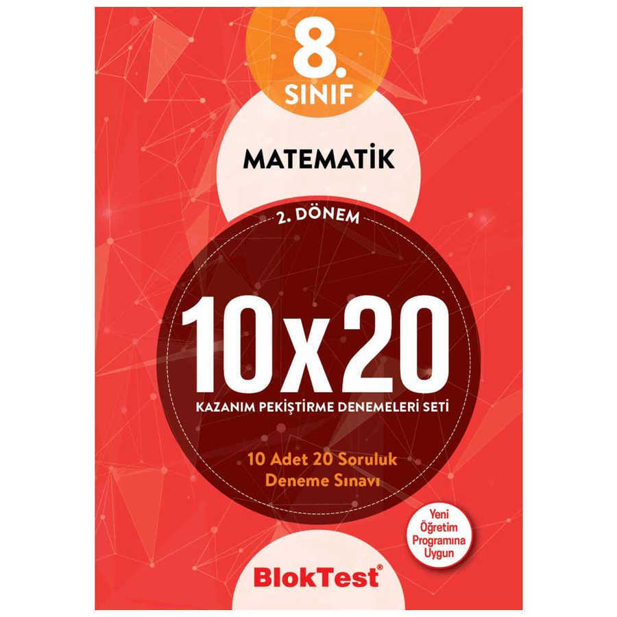 Tudem Yayınları - Bayilik 8. Sınıf Bloktest 2. Dönem Matematik 10x20 Kazanım Pekiştirme Denemeleri Seti
