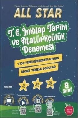 8. Sınıf LGS All Star TC İnkılap Tarihi Ve Atatürkçülük Deneme - 1