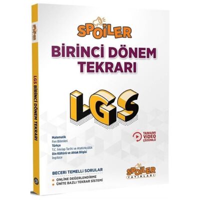 8. Sınıf Spoiler LGS 1. Dönem Tekrarı - 1