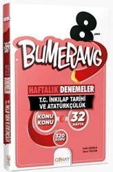 8. Sınıf LGS Bumerang 32 Haftalık T.C İnkılap Tarihi ve Atatürkçülük Denemeleri - Günay Yayınları