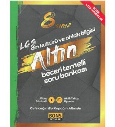 Bons Yayınları 8. Sınıf Din Kültürü ve Ahlak Bilgisi Soru Bankası - Bons Yayınları