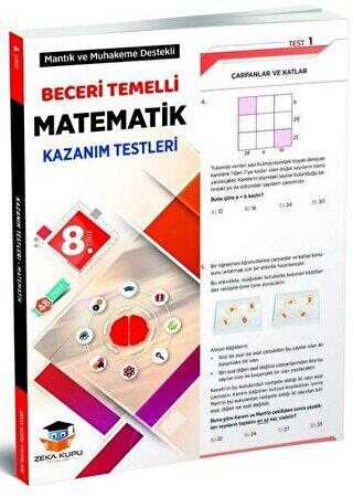 Zeka Küpü Yayınları 8. Sınıf Matematik Beceri Temelli Kazanım Testleri