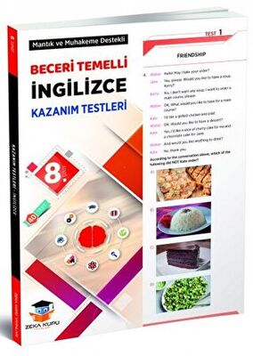 Zeka Küpü Yayınları 8. Sınıf İngilizce Beceri Temelli Kazanım Testleri - 1