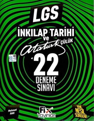 Fix Yayınları 8. Sınıf LGS T. C. İnkılap Tarihi ve Atatürkçülük 22 Denemeleri - 1