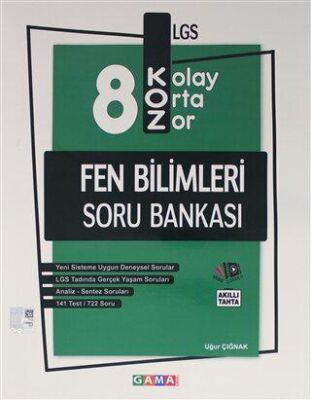 Gama Yayınları 8. Sınıf LGS Koz Fen Bilimleri Soru Bankası - 1