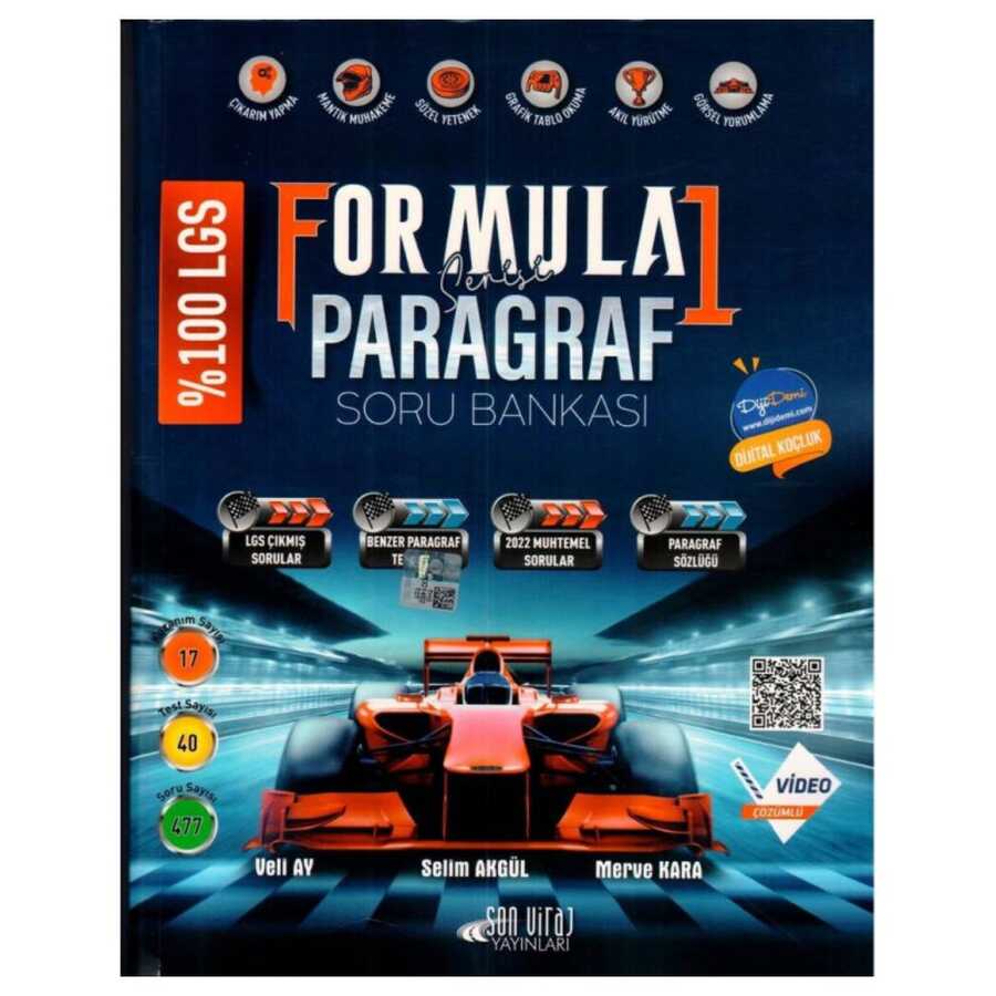 8. Sınıf LGS Paragraf Formula 1 Serisi Soru Bankası