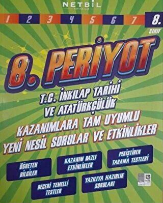 Netbil Yayıncılık 8. Sınıf T.C. İnkılap Tarihi ve Atatürkçülük 8. Periyot - 1