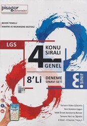 8. Sınıf LGS Pisagor 8`li Deneme - Zeka Küpü Yayınları