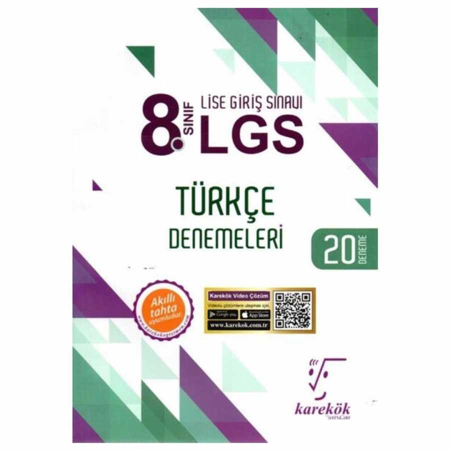Karekök Yayıncılık 8. Sınıf LGS Türkçe 20li Deneme Sınavı