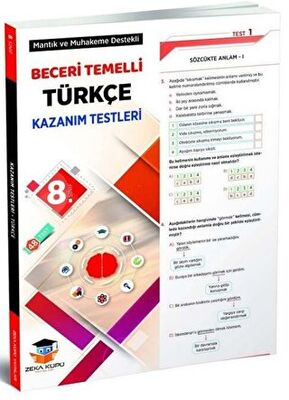 Zeka Küpü Yayınları 8. Sınıf Türkçe Beceri Temelli ?Kazanım Testleri - 1