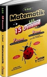 Aydın Yayınları LGS 8. Sınıf Matematik 15 Deneme - Aydın Yayınları
