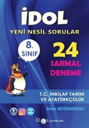 8. Sınıf T.C İnkılap Tarihi ve Atatürkçülük 24 Sarmal Deneme - İdol Yayınları