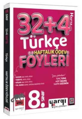 8.Sınıf Türkçe 32+4 Haftalık Ödev Föyleri - 1
