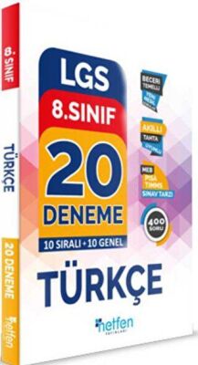 Netfen Yayınları 8. Sınıf Türkçe Denemeleri - 1