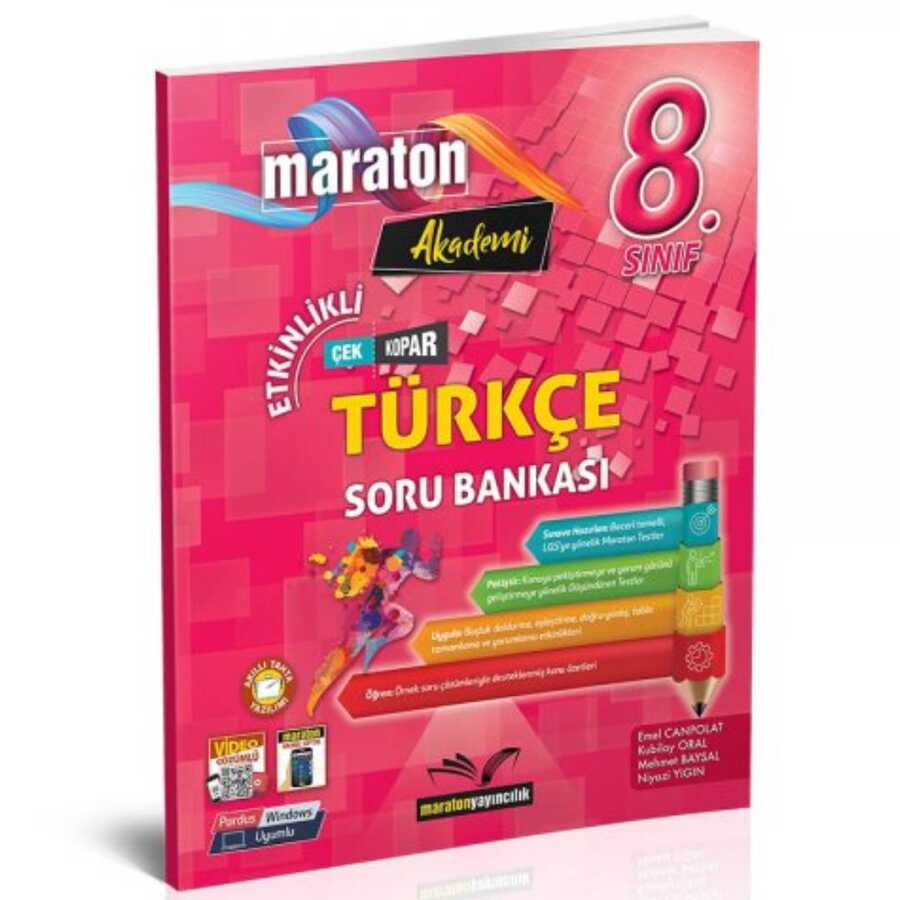 8. Sınıf Türkçe Etkinlikli Soru Bankası Maraton Yayınları