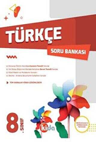 Kida Yayıncılık 8. Sınıf Türkçe Soru Bankası