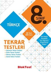 Tudem Yayınları - Bayilik 8. Sınıf Türkçe Tekrar Testleri - Tudem Yayınları - Bayilik