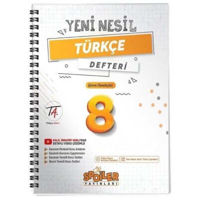 8. Sınıf Yeni Nesil Türkçe Defteri - 1