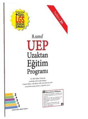 Tonguç Akademi 8. Sınıf UEP Uzaktan Eğitim Programı Kasım-Aralık-Ocak - 1