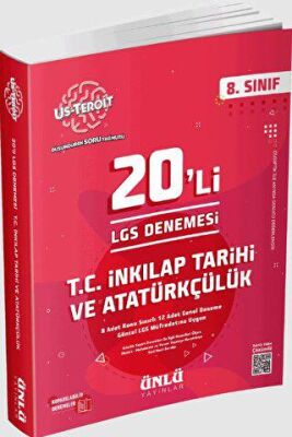 Ünlü Yayınları 8. Sınıf Us-Teroit 20`li T.C. İnkılap ve Atatürkçülük - 1