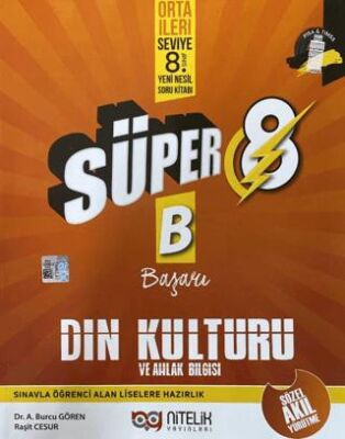 8. Sınıf Süper Din Kültürü ve Ahlak Bilgisi Yeni Nesil Soru Kitabı kapağı