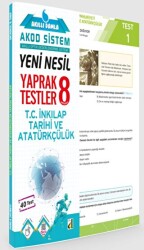 Damla Yayınevi Akıllı Damla T.C. İnkılap Tarihi Ve Atatürkçülük Yeni Nesil Yaprak Testler - 8. Sınıf - Damla Yayınevi