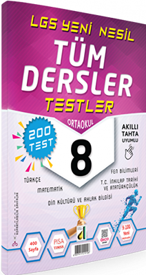 Damla Yeni Nesil Tüm Dersler Testler - 8. Sınıf