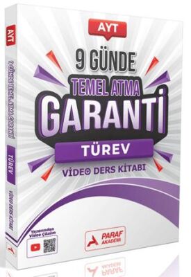 9 Günde Temel Atma Garanti Türev Video Ders Kitabı - 1