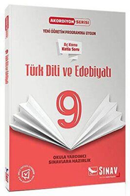 Sınav Yayınları 9. Sınıf Türk Dili ve Edebiyatı Akordiyon Kitap - 1