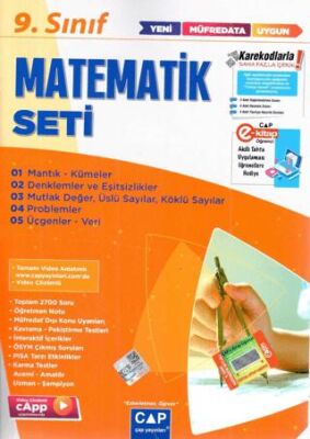 Çap Yayınları 9. Sınıf Anadolu Lisesi Matematik Seti - 1