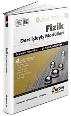 9. Sınıf Aydın Fizik Ders İşleyiş Modülleri kapağı