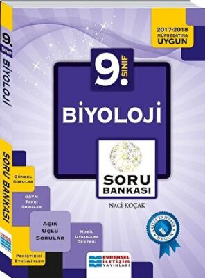Evrensel İletişim Yayınları 9. Sınıf Biyoloji Çözümlü Soru Bankası - 1