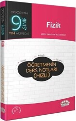 Editör Yayınevi 9. Sınıf Fizik Öğretmenin Ders Notları Hızlı - Editör Yayınevi