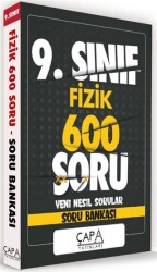 9. Sınıf Fizik 600 Soru Yeni Nesil Sorular - Soru Bankası - Çapa Yayınları