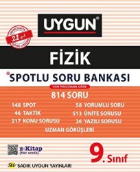 Sadık Uygun Yayınları 9. Sınıf Fizik Spotlu Soru Bankası - Sadık Uygun Yayınları
