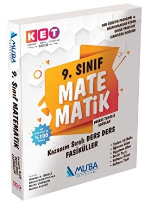 Muba Yayınları 9. Sınıf KET Serisi Matematik Defter ve Kitap - 1407 - 1
