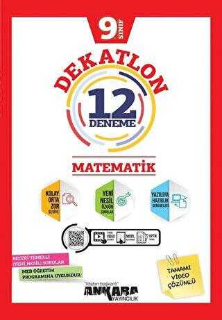 Ankara Yayıncılık 9. Sınıf Matematik Dekatlon 12 Deneme