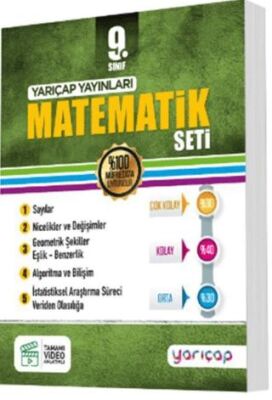 Yarı Çap Yayınları 9. Sınıf Matematik Seti - 1