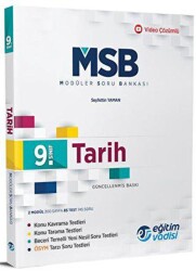 Eğitim Vadisi Yayınları 9. Sınıf Tarih Güncel MSB Modüler Soru Bankası - Eğitim Vadisi Yayınları