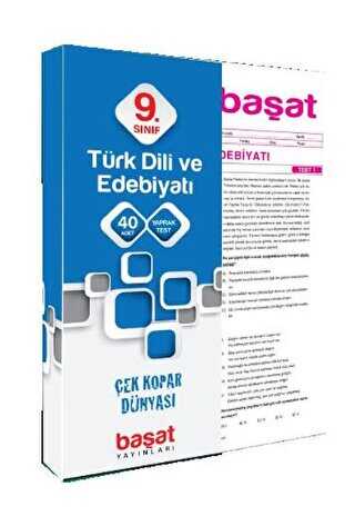 Başat Yayınları 2021 9. Sınıf Türk Dili ve Edebiyatı Çek Kopar Yaprak Test