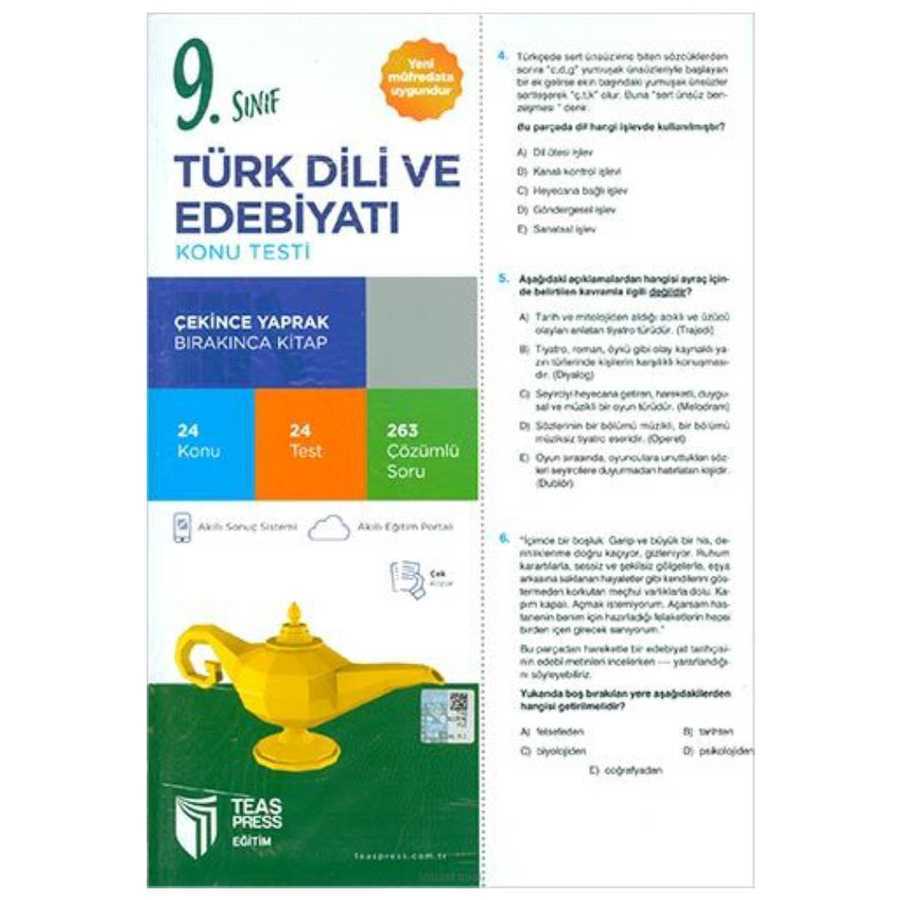 Teas Press 9. Sınıf Türk Dili ve Edebiyatı Konu Testi